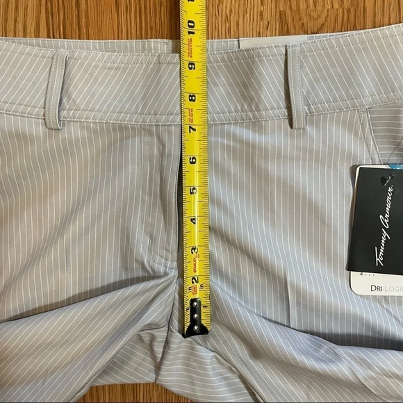 Tommy Armour Dri Logic Women’s 6 Pinstripe Golf Bermuda Shorts NWT High Rise - Picture 6 of 9